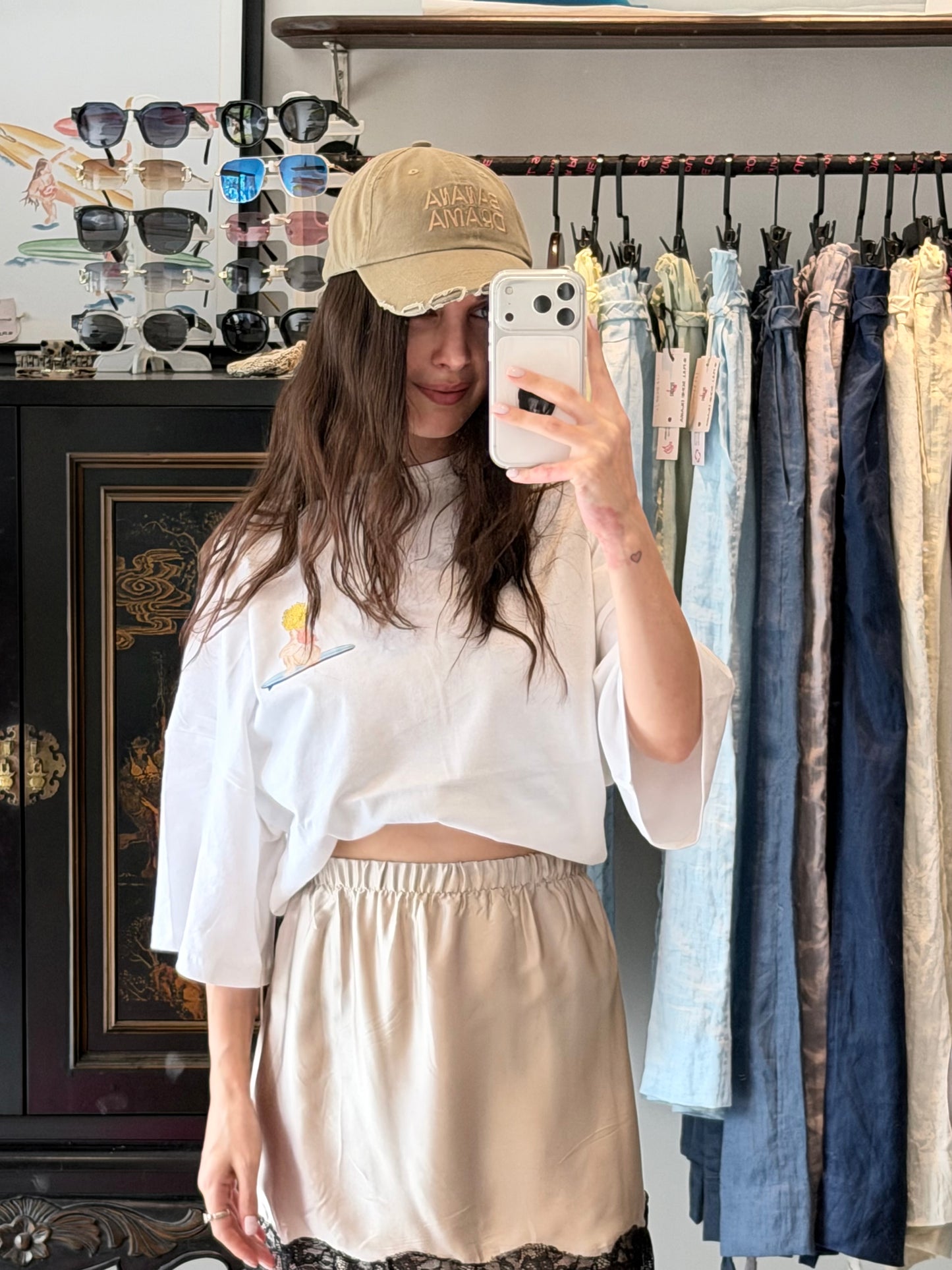 Silk skirt